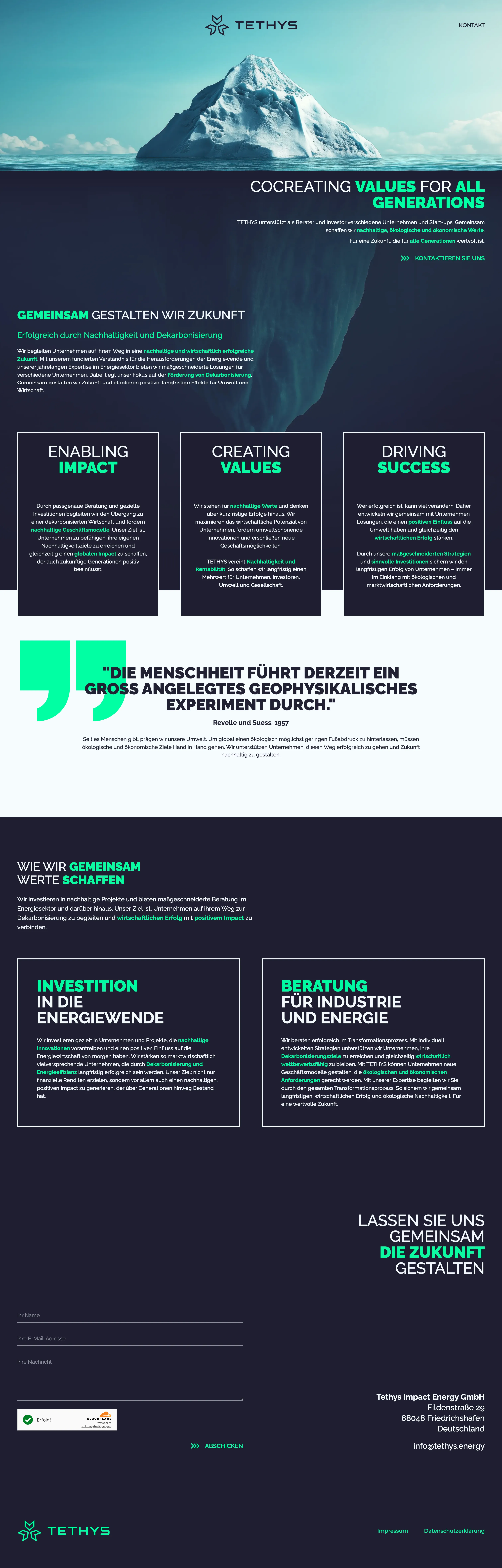 Tethys Energy Website